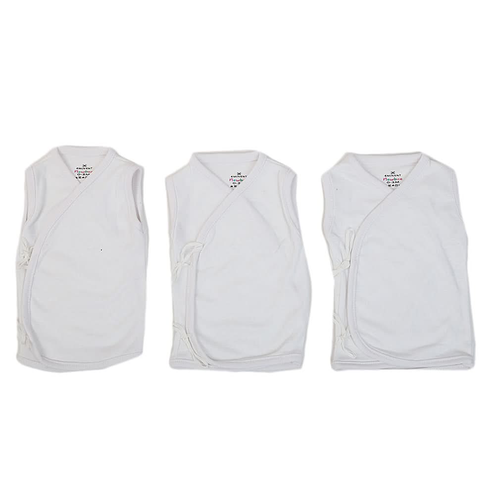 Newborn Boys 3Pcs Vest Tie - White, Kids, Boys Vest, Chase Value, Chase Value
