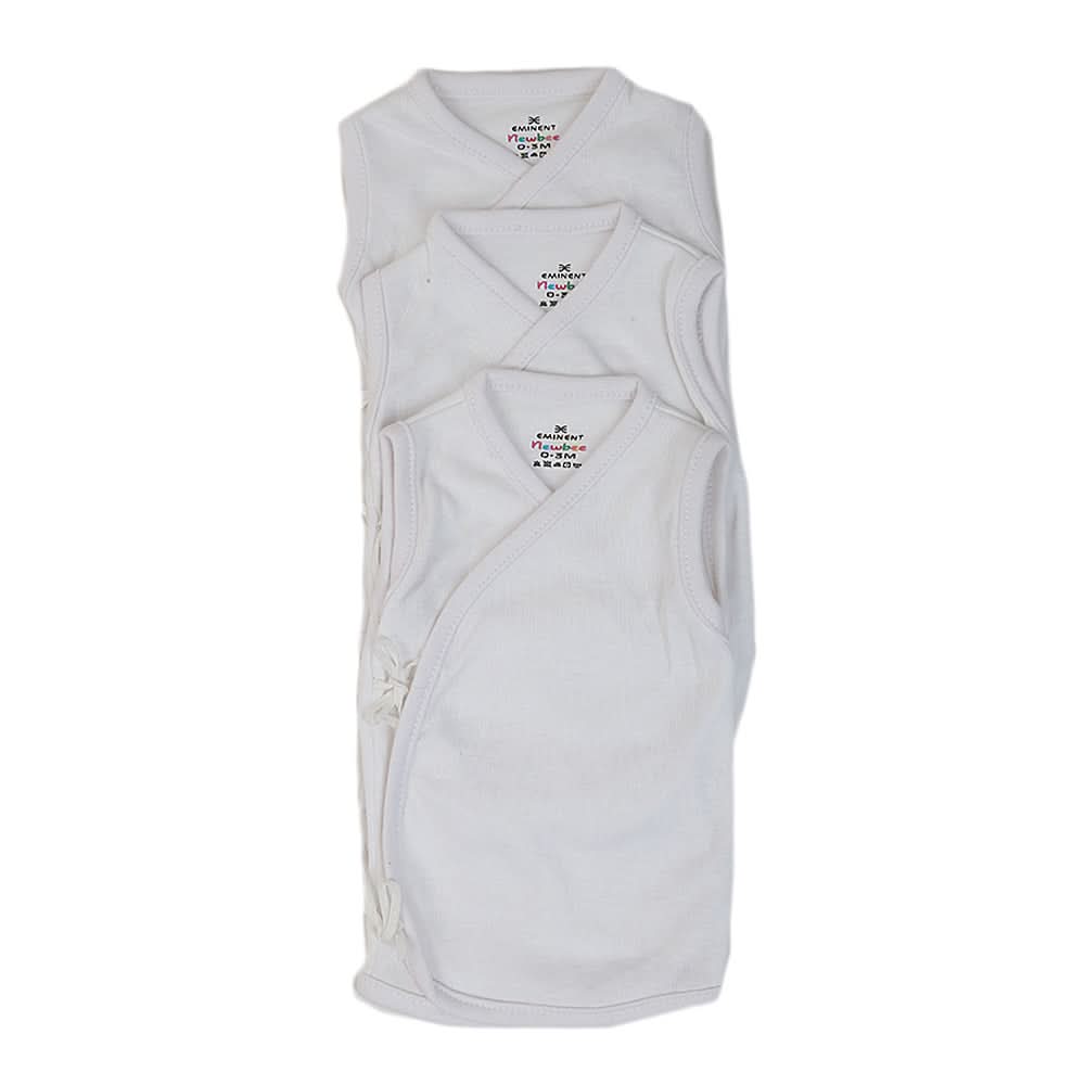 Newborn Boys 3Pcs Vest Tie - White, Kids, Boys Vest, Chase Value, Chase Value