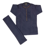 Boys Embroidered Shalwar Kameez - Navy Blue, Kids, Boys Shalwar Kameez, Chase Value, Chase Value
