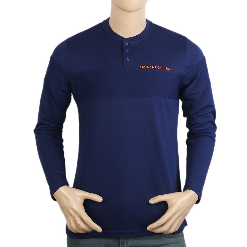 Eminent Men's Full Sleeves T-Shirt - Navy Blue, Men's T-Shirts & Polos, Eminent, Chase Value