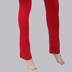 Women's Plain Bottom Trouser - Red, Women, Pants & Tights, Chase Value, Chase Value