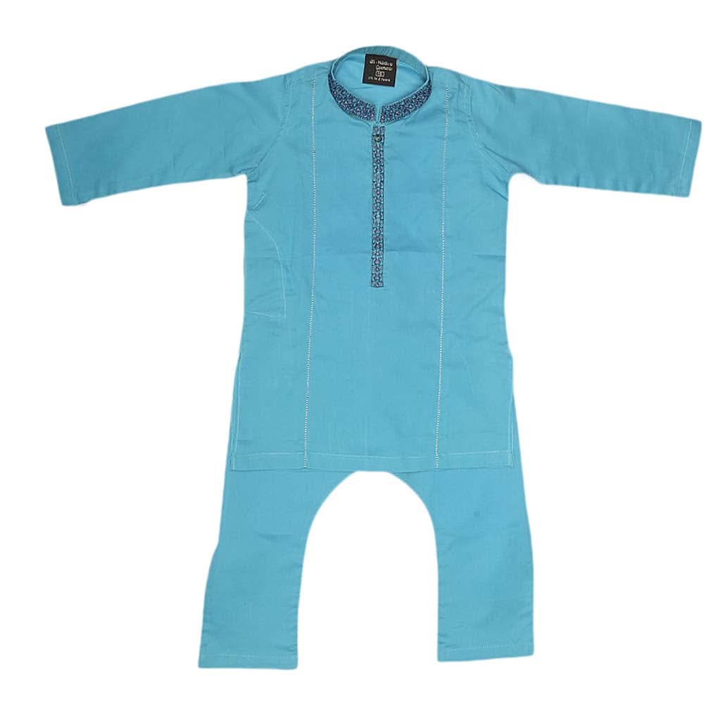 Boys Embroidered Shalwar Kameez - Sky Blue, Kids, Boys Shalwar Kameez, Chase Value, Chase Value