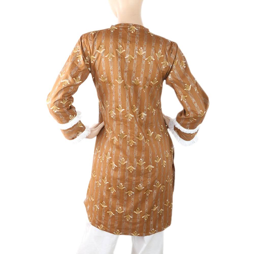 Women's Fancy Kurti - Brown, Women, Ready Kurtis, Chase Value, Chase Value