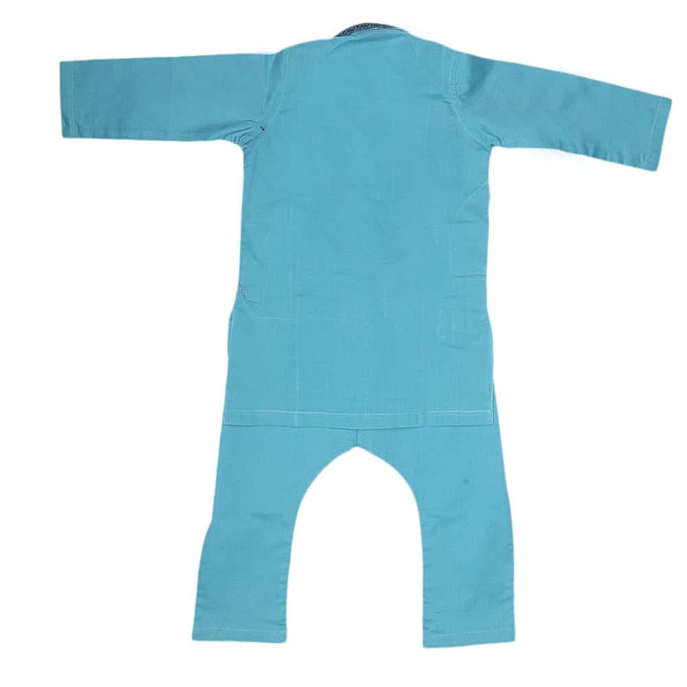 Boys Embroidered Shalwar Kameez - Sky Blue, Kids, Boys Shalwar Kameez, Chase Value, Chase Value