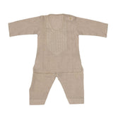 Newborn Boys Embroidered Shalwar Kameez - Fawn, Kids, NB Boys Shalwar Suits, Chase Value, Chase Value