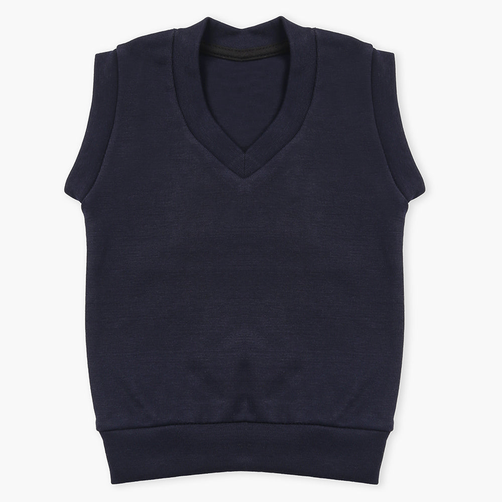 Boys Sleeve Less Sweater - Navy Blue, Boys Sweaters, Chase Value, Chase Value