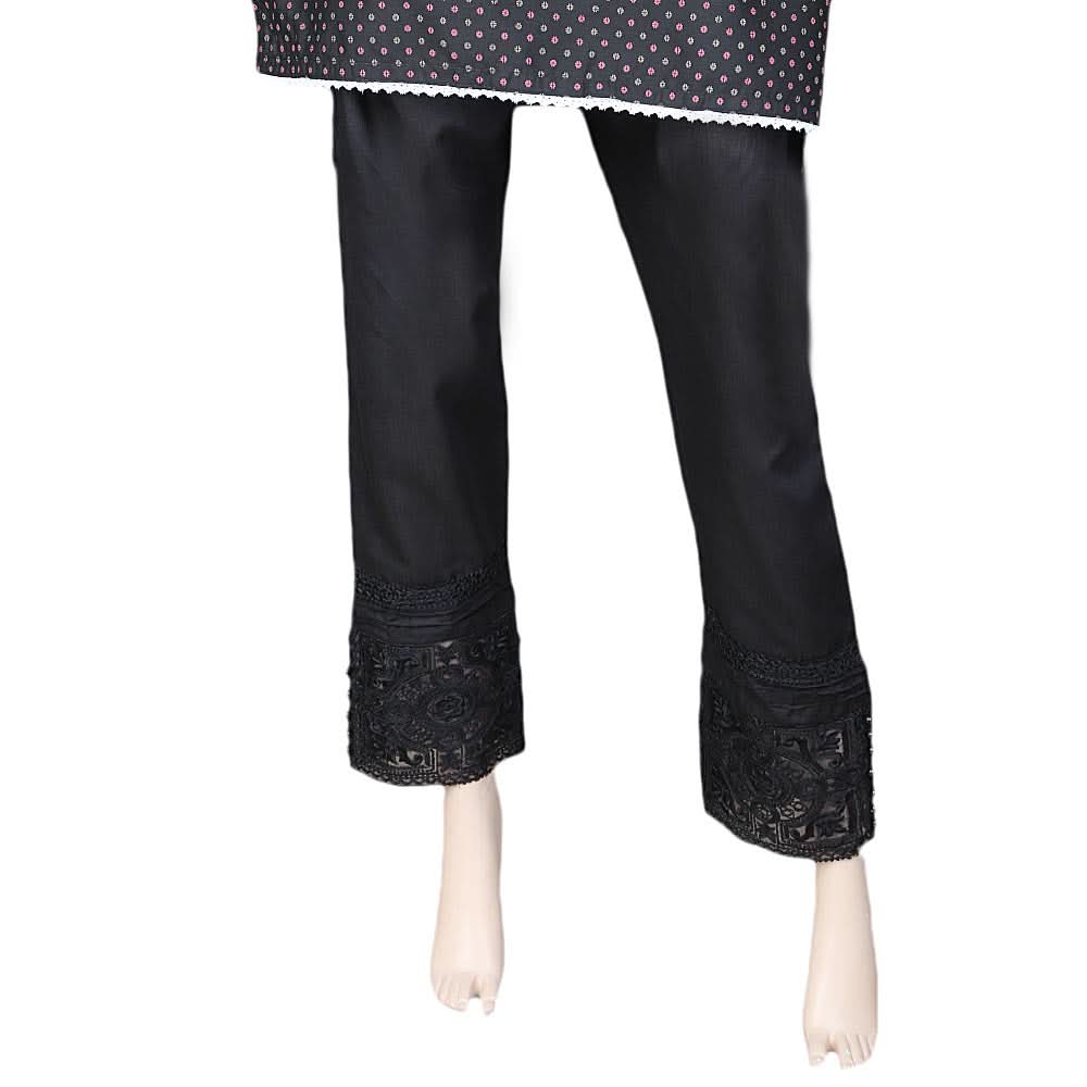 Women's Embroidered Trouser - Black, Women, Pants & Tights, Chase Value, Chase Value