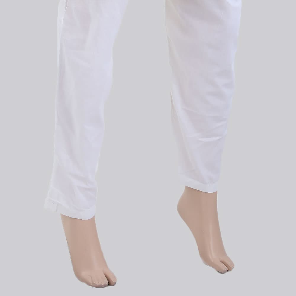 Women's Trouser With Lace - White, Women, Pants & Tights, Chase Value, Chase Value