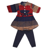 Girls Half Sleeves Tights Suit - Navy Blue, Kids, Girls Sets And Suits, Chase Value, Chase Value