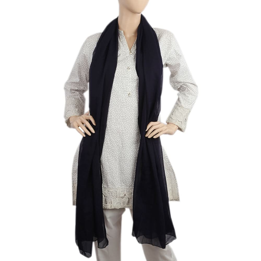 Women's Plain Chiffon Dupatta - Navy Blue, Women, Dupatta, Chase Value, Chase Value