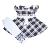 Girls Half Sleeves Tights Suit - Navy Blue, Kids, Girls Sets And Suits, Chase Value, Chase Value