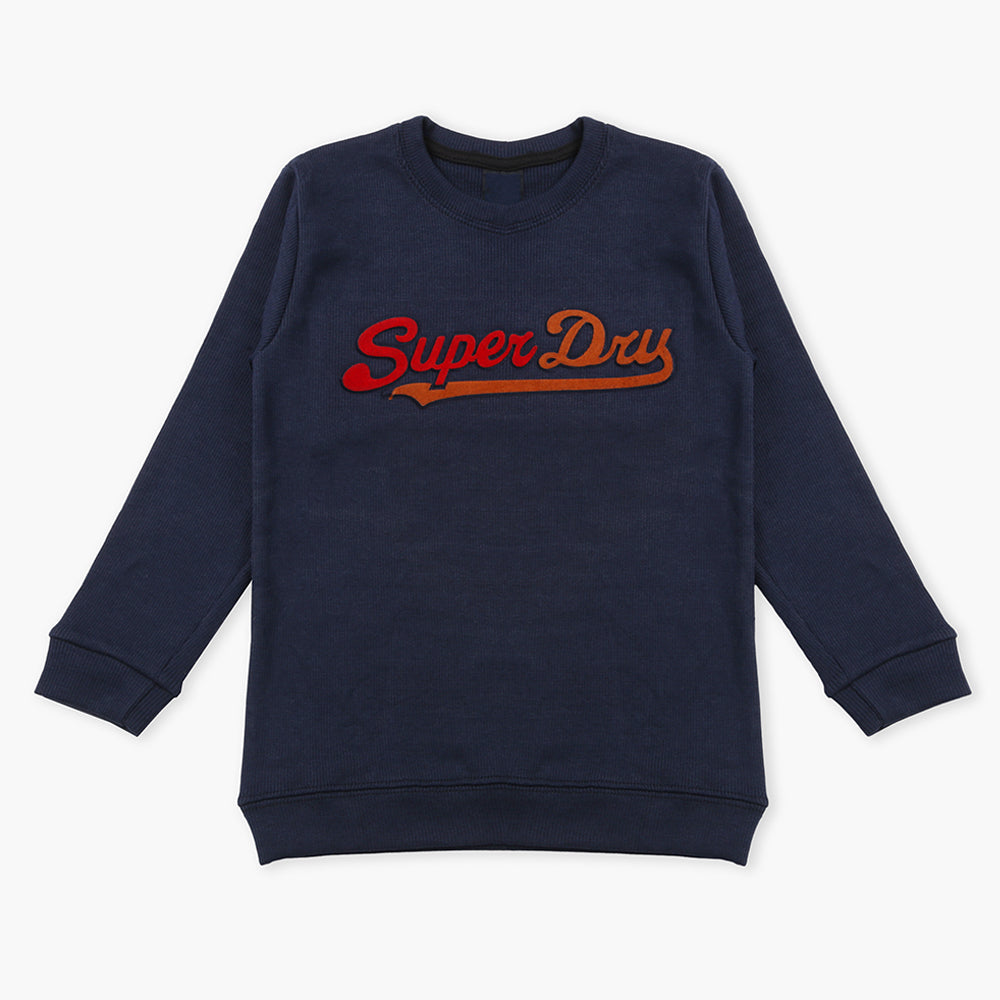 Boys Full Sleeves Sweater - Navy Blue, Boys Sweaters, Chase Value, Chase Value