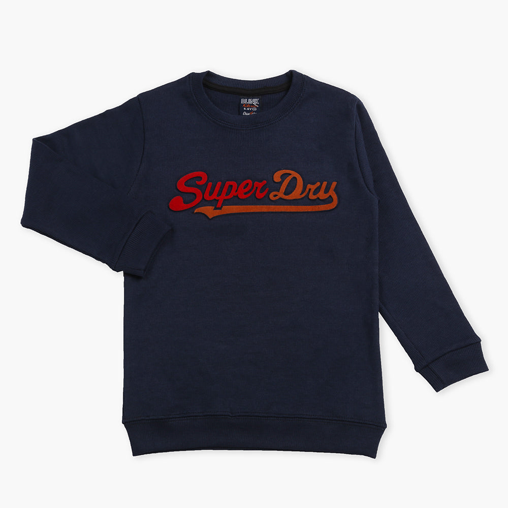 Boys Full Sleeves Sweater - Navy Blue, Boys Sweaters, Chase Value, Chase Value