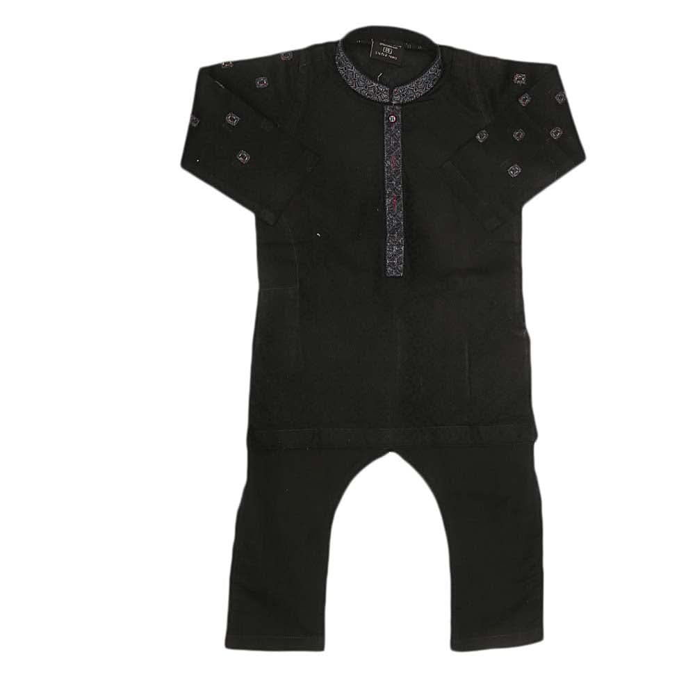 Boys Fancy Shalwar Kameez - Black, Kids, Boys Shalwar Kameez, Chase Value, Chase Value