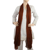 Women's Plain Chiffon Dupatta - Brown, Women Dupatta, Chase Value, Chase Value