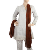 Women's Plain Chiffon Dupatta - Brown, Women Dupatta, Chase Value, Chase Value