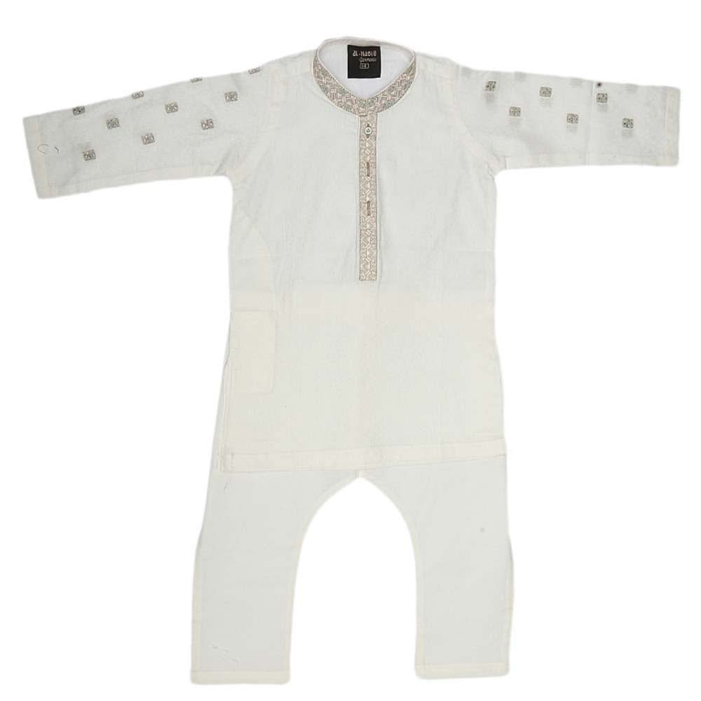 Boys Fancy Shalwar Kameez - White, Kids, Boys Shalwar Kameez, Chase Value, Chase Value