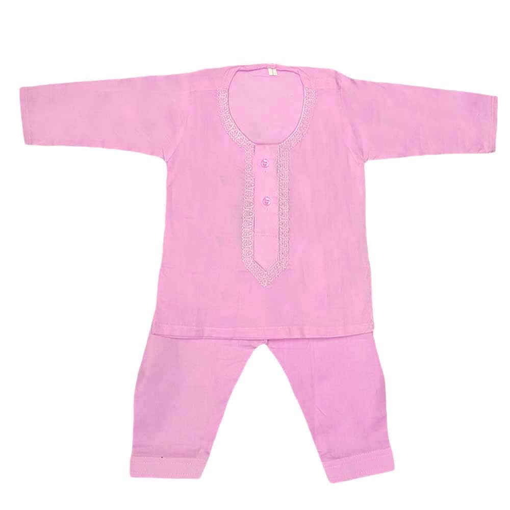 Newborn Boys Embroidered Shalwar Kameez -Pink, Kids, NB Boys Shalwar Suits, Chase Value, Chase Value