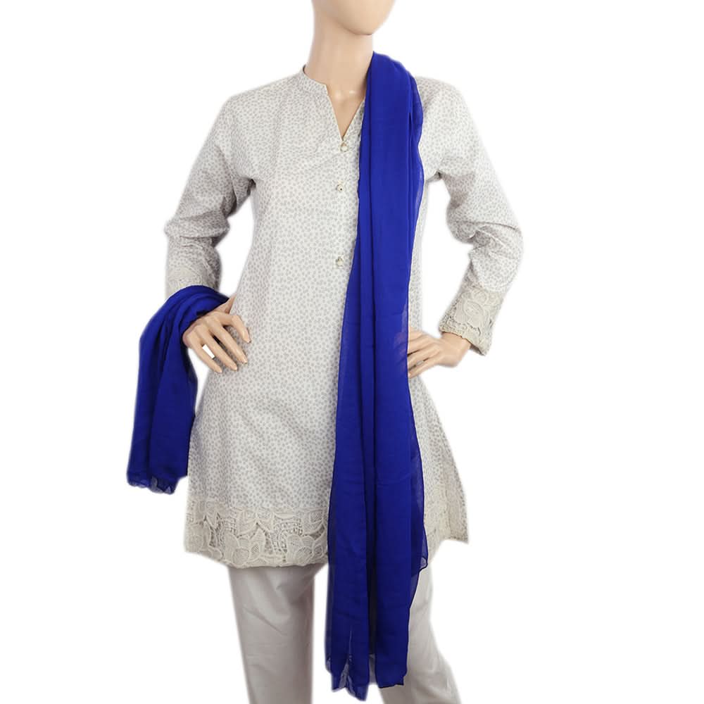 Women's Plain Chiffon Dupatta - Royal Blue, Women Dupatta, Chase Value, Chase Value