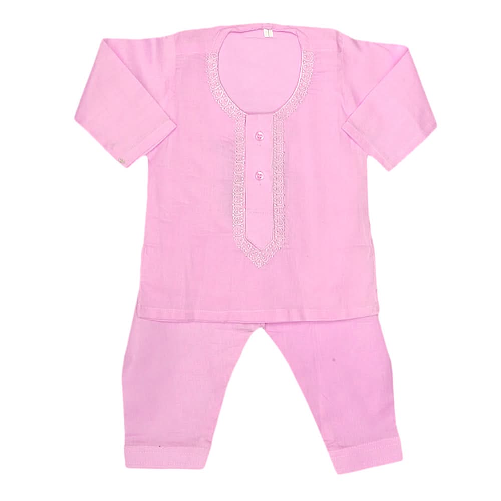 Newborn Boys Embroidered Shalwar Kameez -Pink, Kids, NB Boys Shalwar Suits, Chase Value, Chase Value