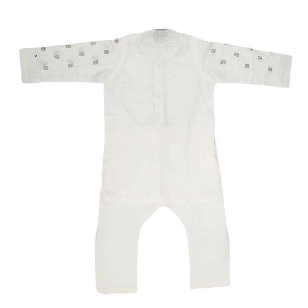 Boys Fancy Shalwar Kameez - White, Kids, Boys Shalwar Kameez, Chase Value, Chase Value
