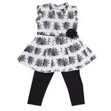 Girls Half Sleeves Tights Suit - Black, Kids, Girls Sets And Suits, Chase Value, Chase Value