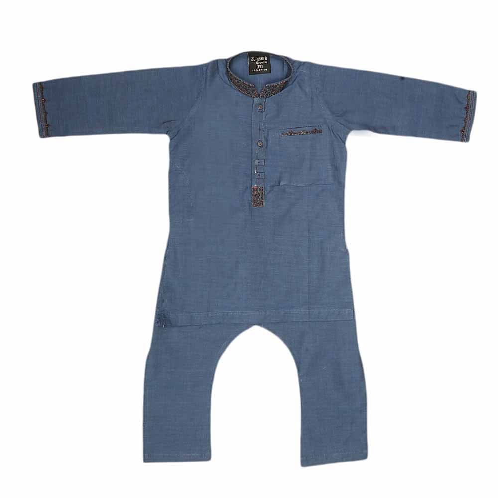 Boys Embroidered Shalwar Kameez - Blue, Kids, Boys Shalwar Kameez, Chase Value, Chase Value