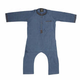 Boys Embroidered Shalwar Kameez - Blue, Kids, Boys Shalwar Kameez, Chase Value, Chase Value
