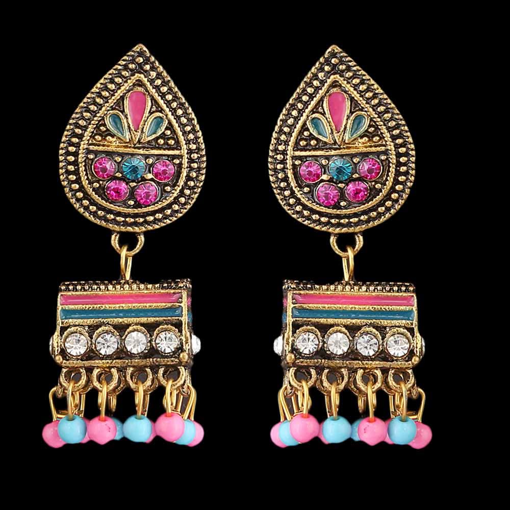Women's Fancy Ear Jhumki - Multi, Women, Earrings & Tops, Chase Value, Chase Value