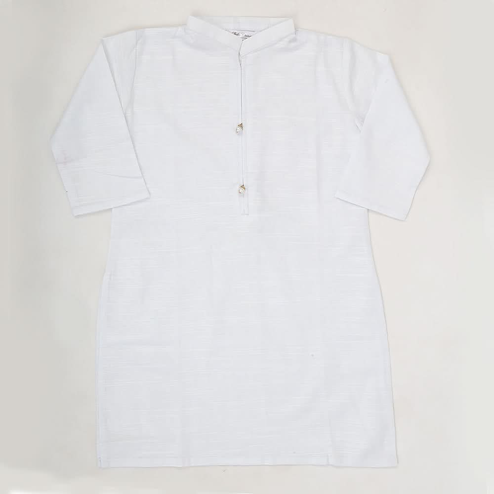 Girls Plain Khaddar Kurti - White, Kids, Girls Kurti, Chase Value, Chase Value