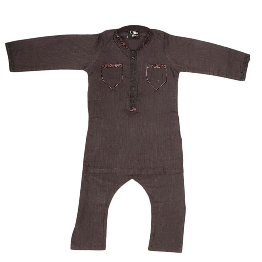 Boys Embroidered Shalwar Kameez - Dark Purple, Kids, Boys Shalwar Kameez, Chase Value, Chase Value