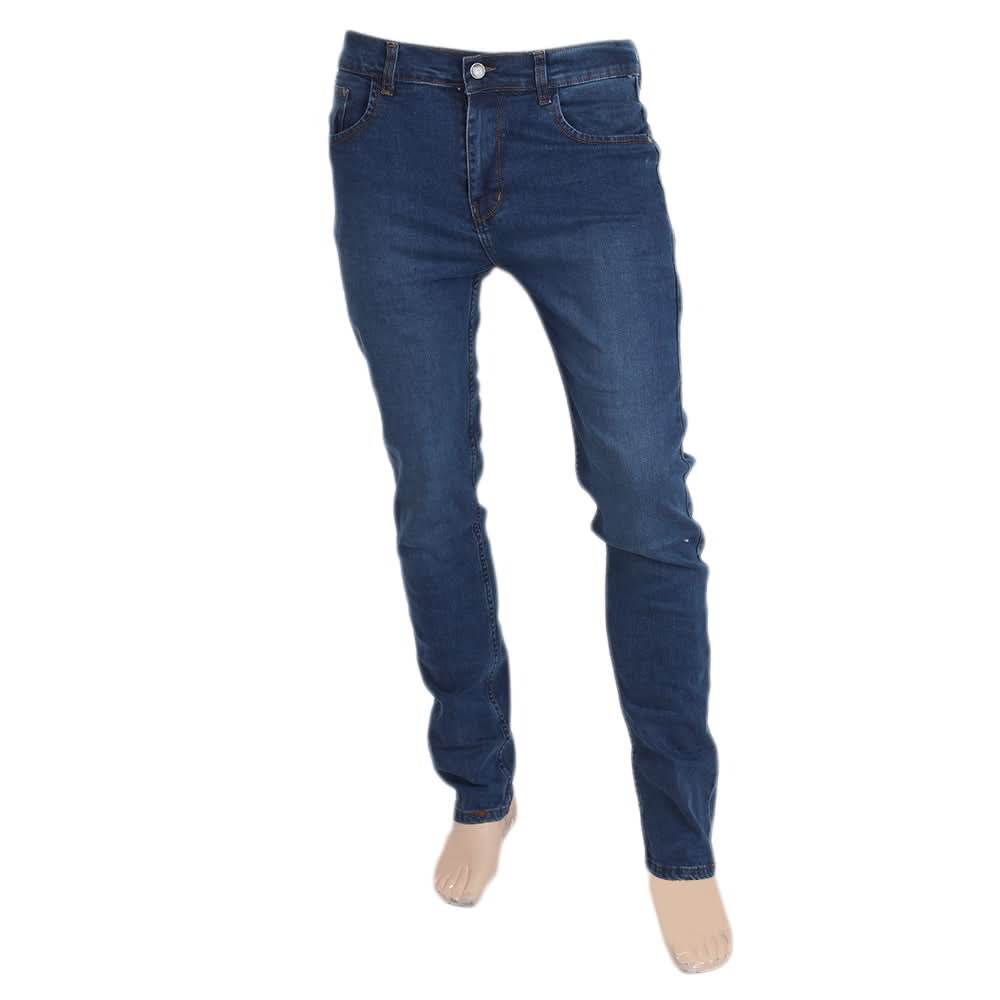 Men's Denim Pant - Dark Blue, Men, Casual Pants And Jeans, Chase Value, Chase Value