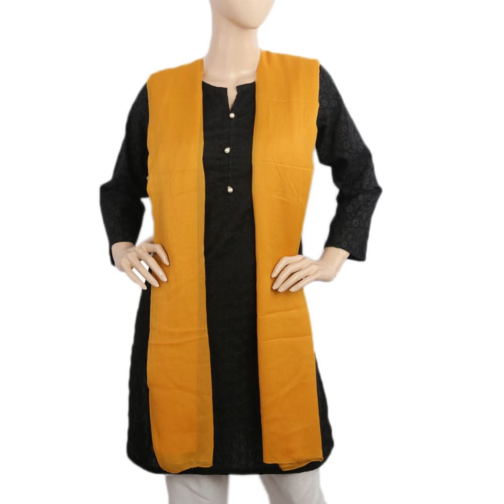 Women's Plain Chiffon Dupatta - Mustard, Women, Dupatta, Chase Value, Chase Value