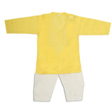 Newborn Boys Embroidered Shalwar Kameez - Yellow, Kids, NB Boys Shalwar Suits, Chase Value, Chase Value