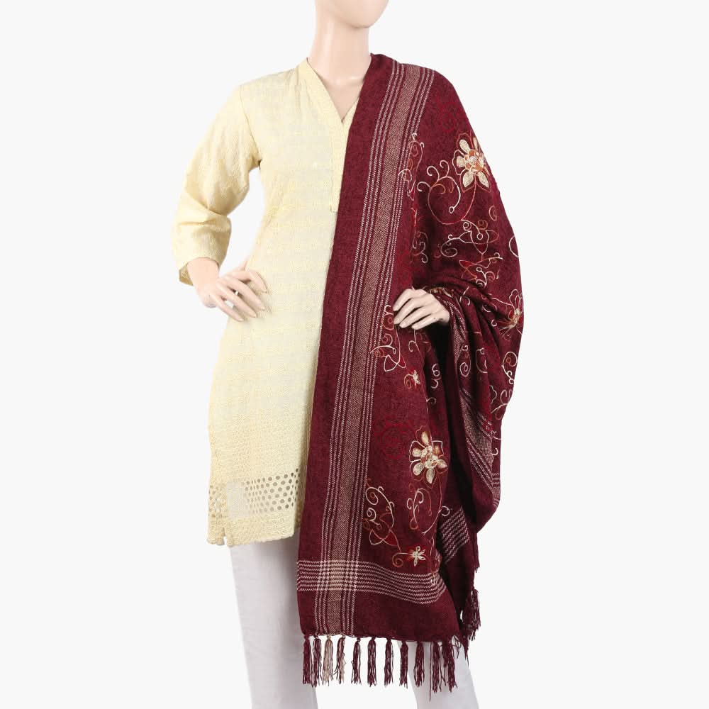 Women's Velvet Embroidered Shawl, Women Shawls & Scarves, Chase Value, Chase Value