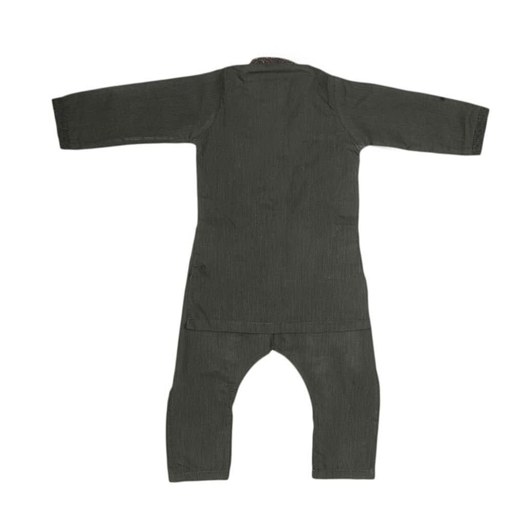 Boys Embroidered Shalwar Kameez - Olive Green, Kids, Boys Shalwar Kameez, Chase Value, Chase Value