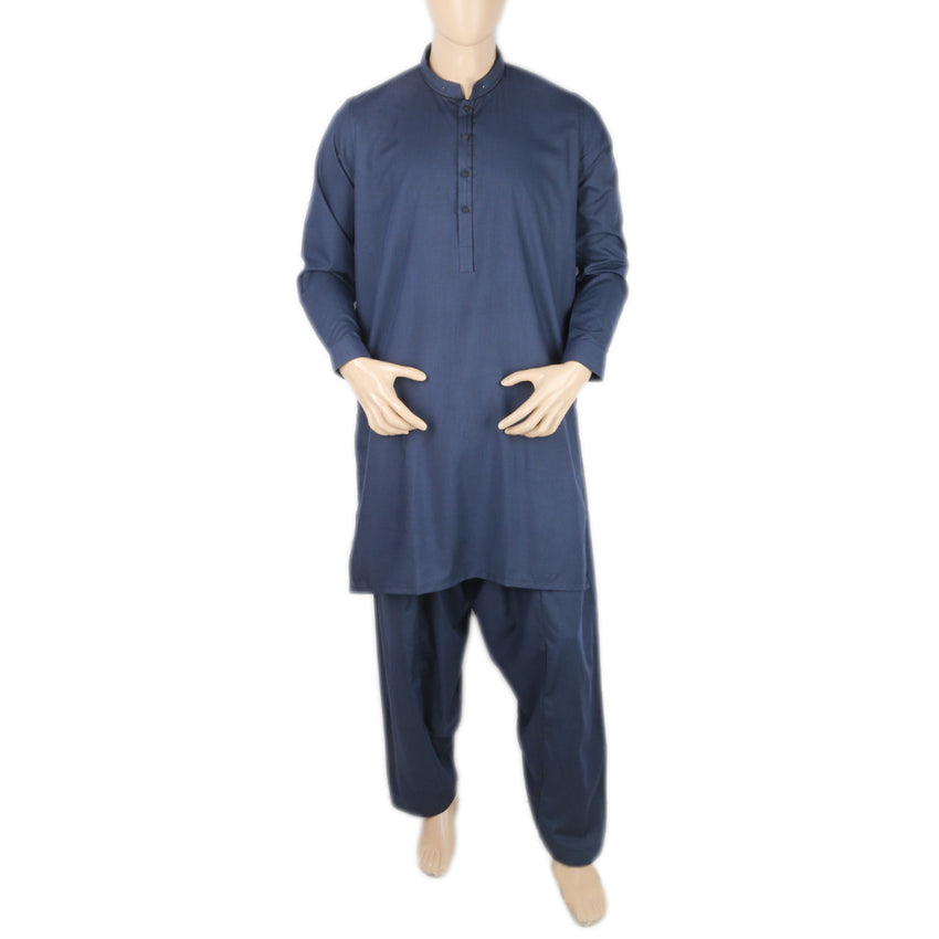 Men's Eminent Trim Fit Fancy Shalwar Suit - Dark Blue, Men, Shalwar Kameez, Eminent, Chase Value