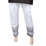 Women's Embroidered Trouser - White, Women, Pants & Tights, Chase Value, Chase Value