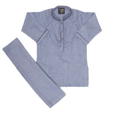 Boys Embroidered Shalwar Suit - Blue, Kids, Boys Shalwar Kameez, Chase Value, Chase Value