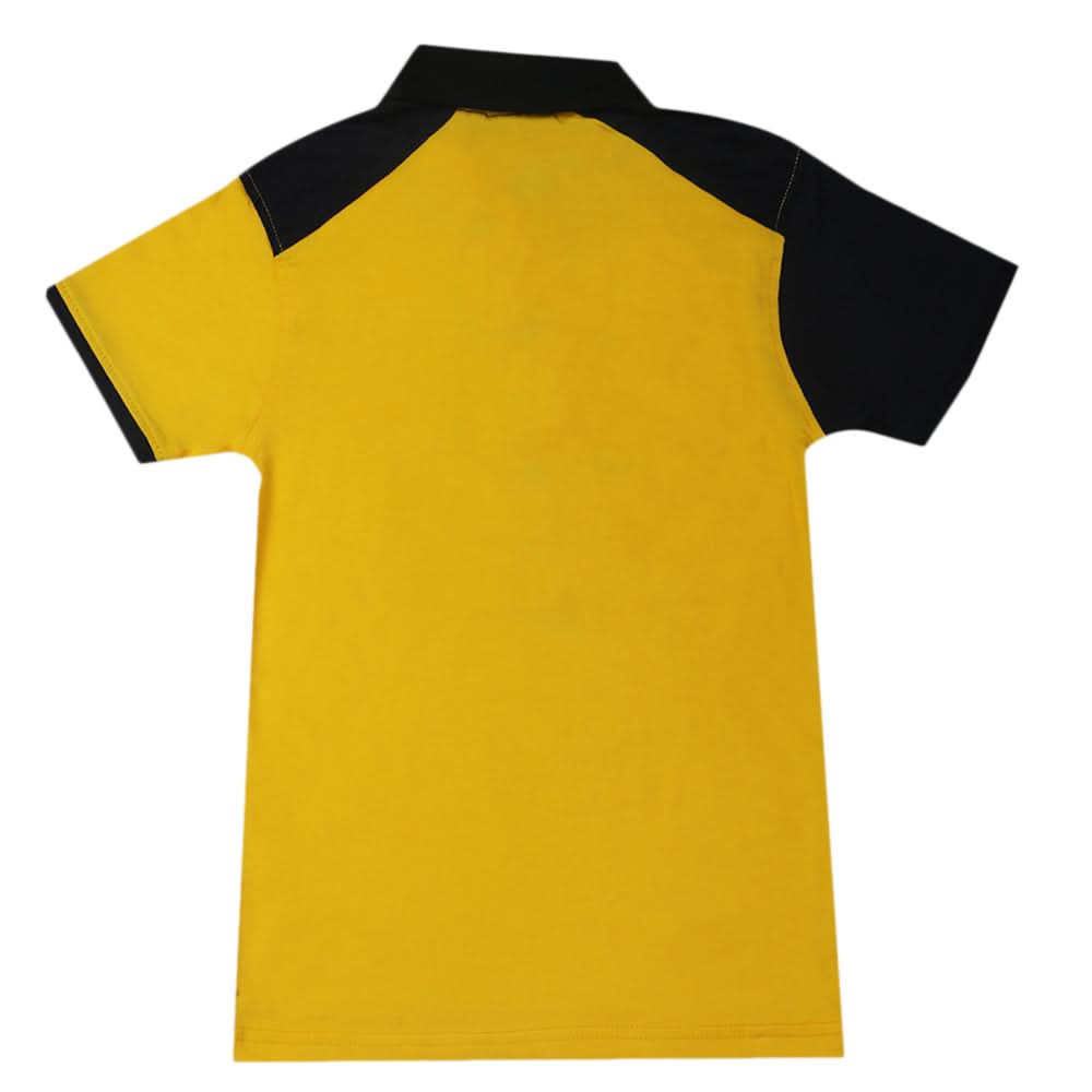 Boys Half Sleeves Polo T-Shirt - Yellow, Boys T-Shirts, Chase Value, Chase Value