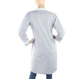 Women's Embroidery Strip Kurti - Navy Blue, Women, Ready Kurtis, Chase Value, Chase Value