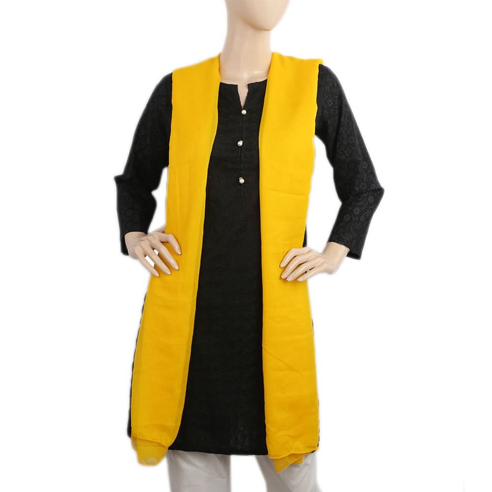 Women's Plain Chiffon Dupatta - Yellow, Women, Dupatta, Chase Value, Chase Value