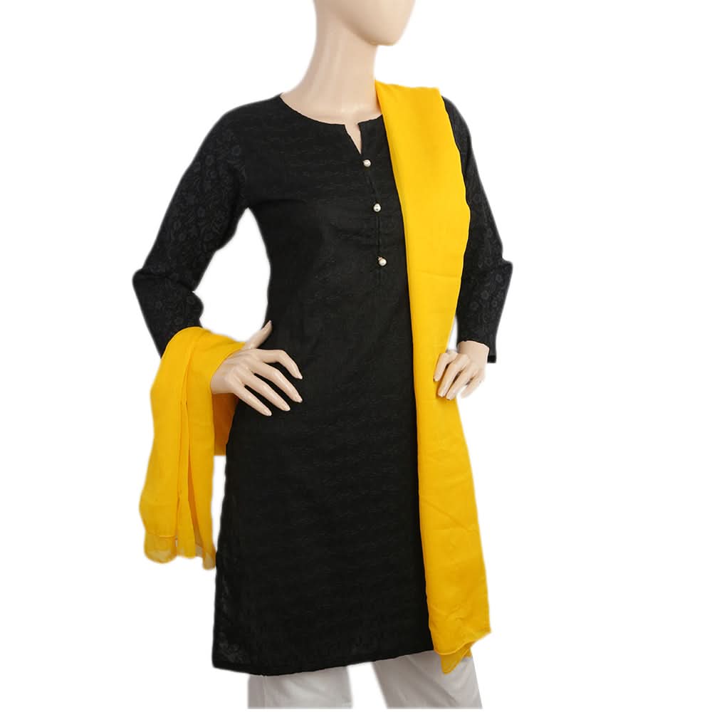 Women's Plain Chiffon Dupatta - Yellow, Women, Dupatta, Chase Value, Chase Value