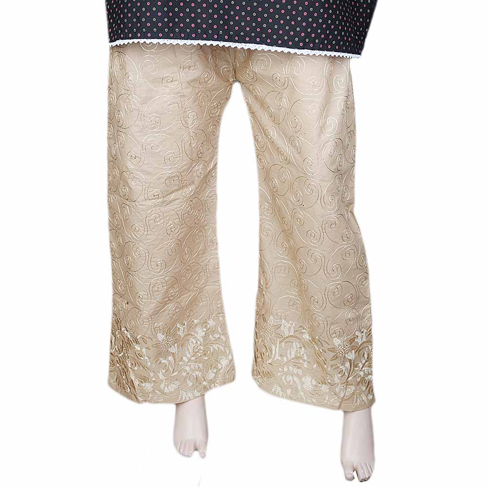 Women's Embroidered Trouser - Copper, Women, Pants & Tights, Chase Value, Chase Value