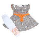 Girls Half Sleeves Tights Suit - Grey, Kids, Girls Sets And Suits, Chase Value, Chase Value