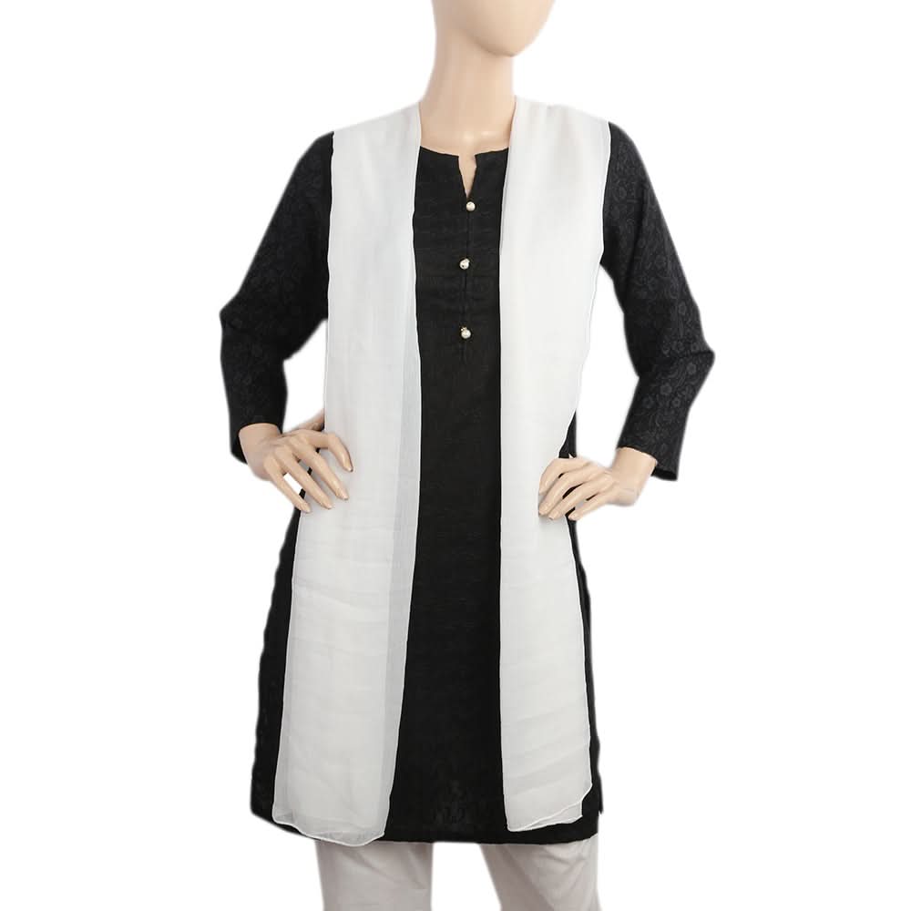 Women's Plain Chiffon Dupatta - White, Women Dupatta, Chase Value, Chase Value