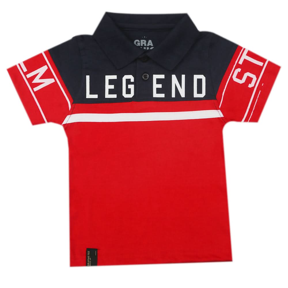 Boys Half Sleeves Polo T-Shirt - Navy Blue, Boys T-Shirts, Chase Value, Chase Value