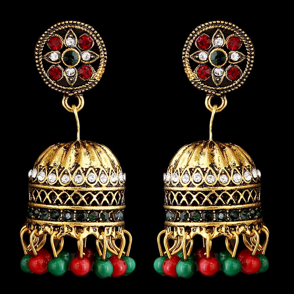 Women's Fancy Ear Jhumki - Golden, Women, Earrings & Tops, Chase Value, Chase Value