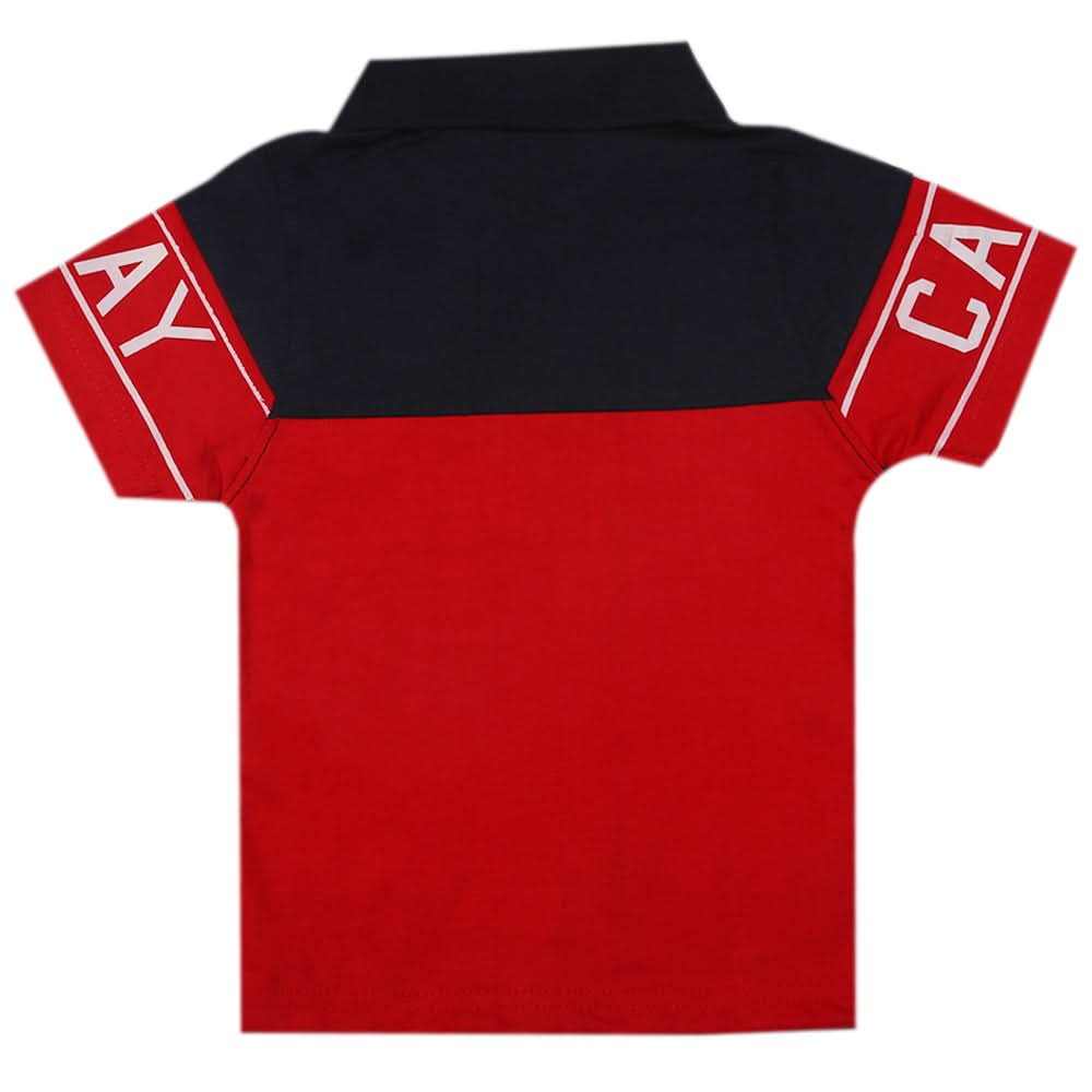 Boys Half Sleeves Polo T-Shirt - Navy Blue, Boys T-Shirts, Chase Value, Chase Value