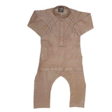 Boys Embroidered Shalwar Suit - Brown, Kids, Boys Shalwar Kameez, Chase Value, Chase Value